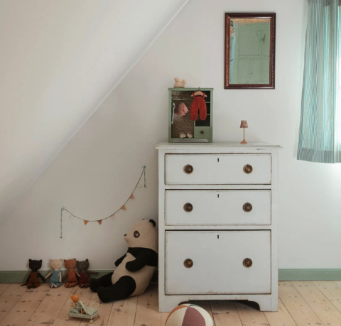 Maileg Świecąca Lampa podłogowa SMALL Dark powder - Miniature floor lamp