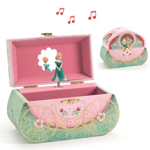 Djeco Szkatułka z pozytywką KAROCA LEO FRIEDMAN DJ06604