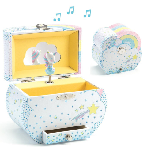 Djeco Szkatułka z pozytywką MARZENIA JEDNOROŻCÓW DJ06605