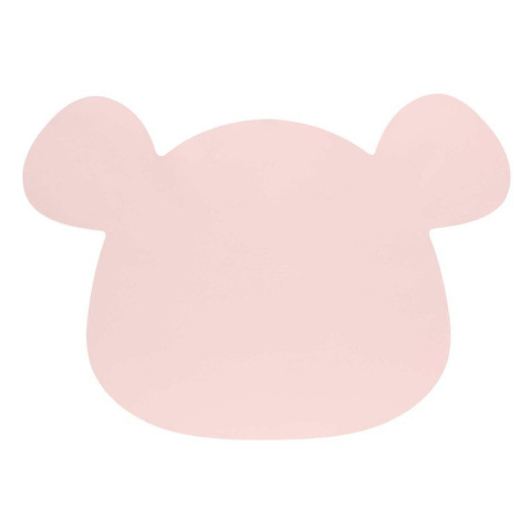 Lassig Silikonowa mata podkładka Little Chums Mysz różowa