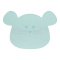 Lassig Silikonowa mata podkładka Little Chums Mysz niebieska