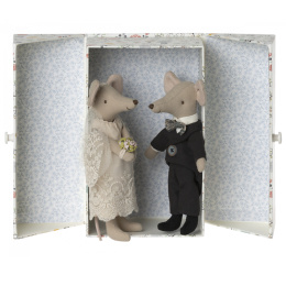 Maileg Para ślubna w pudełku - Myszki
