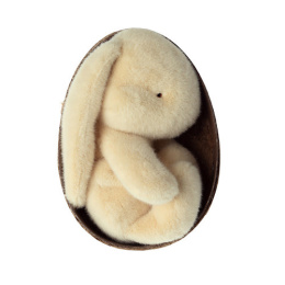 MAILEG Żółty króliczek w jajku - Bunny plush in egg