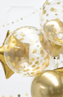 Balon Kula w kropki 40cm złoty