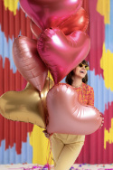 Balon foliowy Serce 75x64,5cm różowy