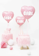 Balon foliowy Serce - It's a girl 45cm jasny róż