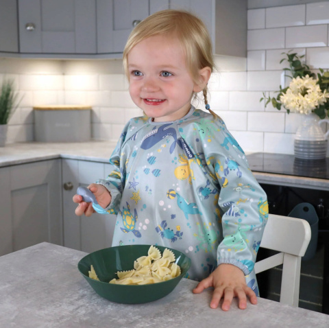 Bibado Wodoodporny śliniak BLW z długim rękawem OCEAN OF FUN