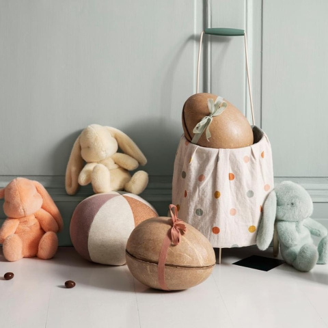 MAILEG Niebieski króliczek w jajku - Bunny plush in egg