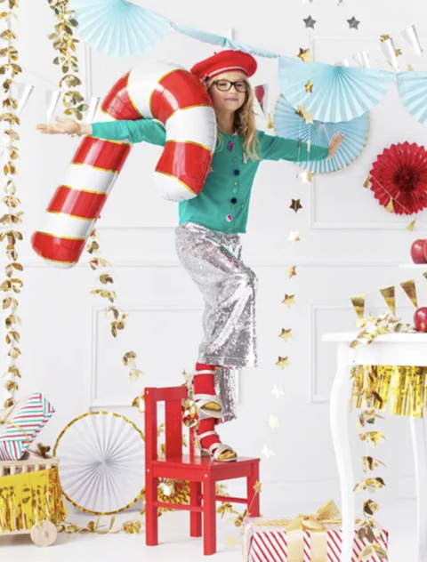 Balon Duży foliowy Cukrowa laska 50x82cm