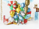 Balon Duży foliowy Cukrowa laska 50x82cm