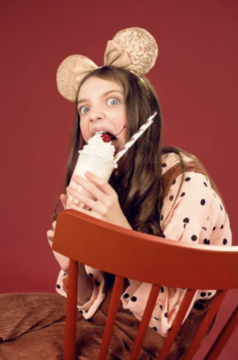 Słomki papierowe jasne różowe złoto 19.5cm 10szt