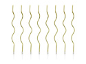 Świeczki urodzinowe zakręcone złote 14cm 8szt