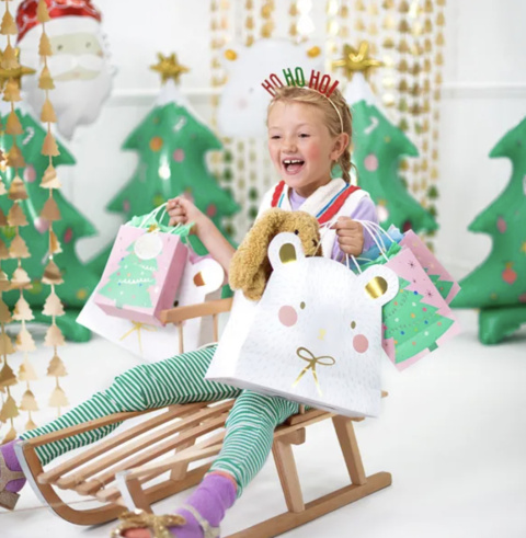 Torebka na prezenty Miś polarny