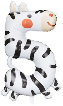 Balon foliowy 5 Zebra 68x98cm