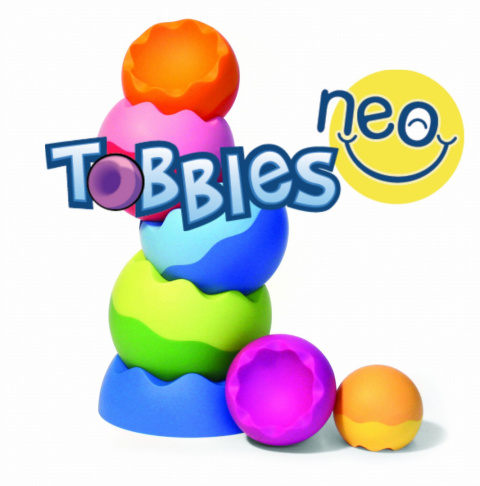 Fat Brain Toys WIEŻA DO UKŁADANIA Kule Tobbles Neo
