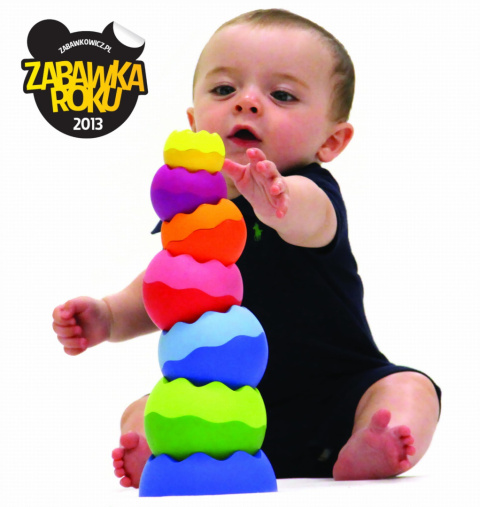 Fat Brain Toys WIEŻA DO UKŁADANIA Kule Tobbles Neo