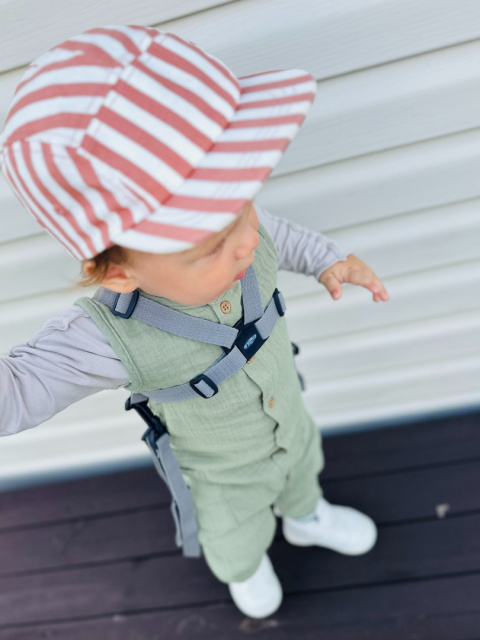 Zaffiro Szelki do wózka i nauki chodzenia - czarne