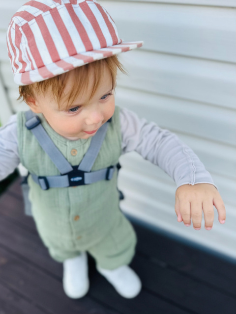Zaffiro Szelki do wózka i nauki chodzenia - czarne