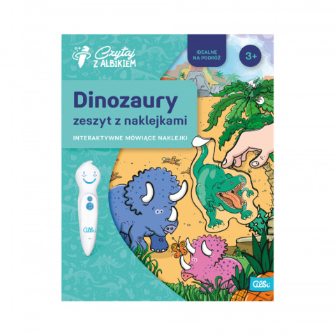 Albik Zeszyt z naklejkami: Dinozaury 3+ Czytaj z Albikiem