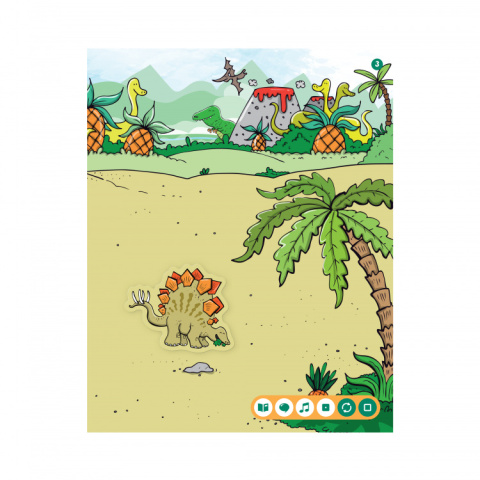 Albik Zeszyt z naklejkami: Dinozaury 3+ Czytaj z Albikiem
