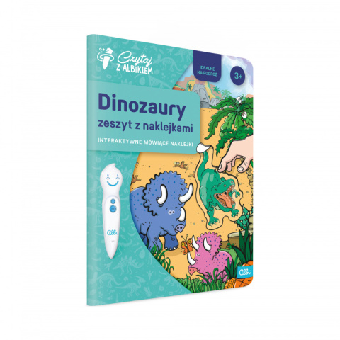 Albik Zeszyt z naklejkami: Dinozaury 3+ Czytaj z Albikiem