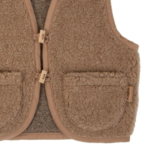 Zaffiro Kamizelka 100% wełna - Baranek Brown