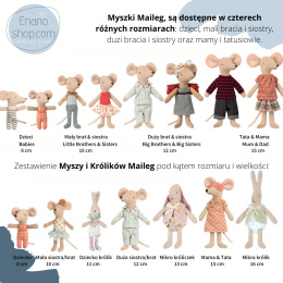 Maileg Myszka Księżniczka - Princess mouse - Big sister - Rodzina Królewska