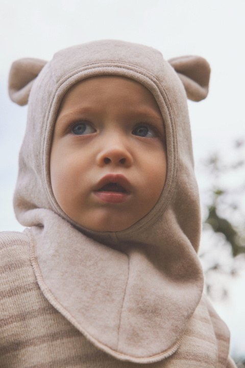 HUTTELiHUT Czapka Kominiarka Wełna Merino | TEDDY GREY