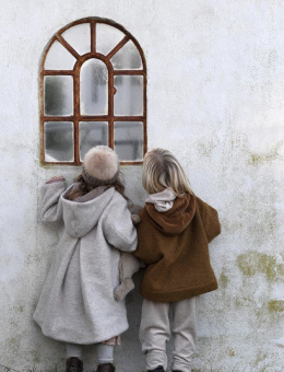 HUTTELiHUT Czapka wełniana z pomponem WARMY Brown/Brown