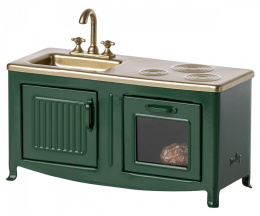 Maileg Kitchen, Mouse - Kuchnia Akcesoria dla lalek - Dark green