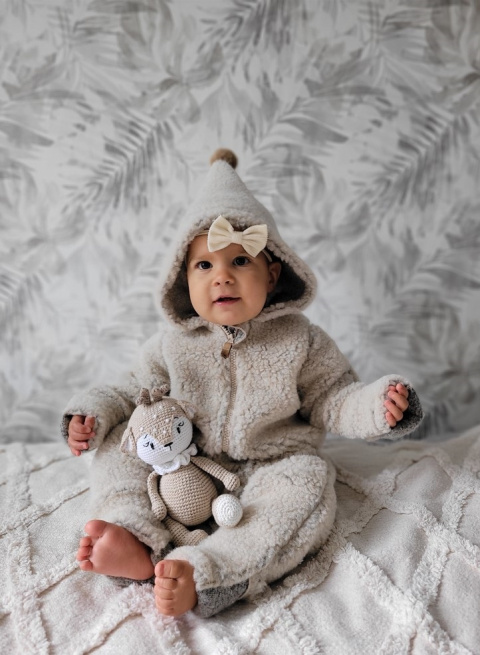 Zaffiro Kombinezon 100% wełna - Baranek Beige