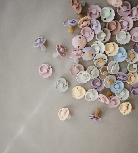 Smoczek FRIGG 0-6m Daisy Silikon Powder Blue - Rozmiar 1