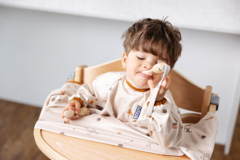 Bibado Łyżeczka i widelec z możliwością doczepienia do śliniaka Fawn