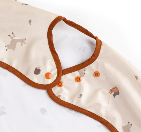 Bibado Wodoodporny śliniak z długim rękawem BLW Forest Friends