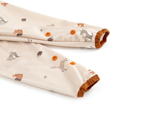 Bibado Wodoodporny śliniak z długim rękawem BLW Forest Friends