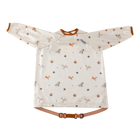 Bibado Wodoodporny śliniak z długim rękawem BLW Forest Friends