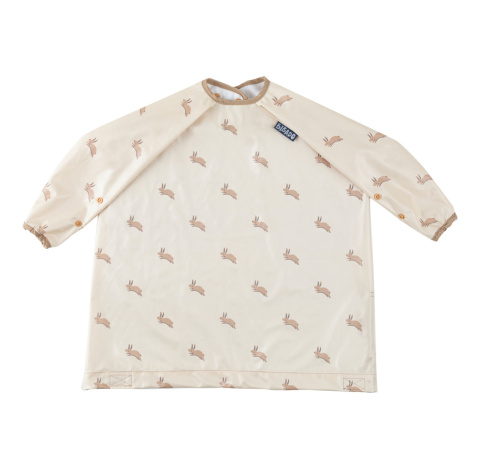 Bibado Wodoodporny śliniak z długim rękawem BLW Happy Hares