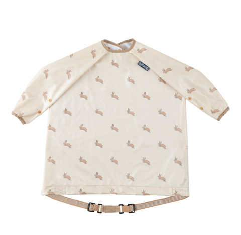 Bibado Wodoodporny śliniak z długim rękawem BLW Happy Hares