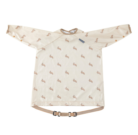 Bibado Wodoodporny śliniak z długim rękawem BLW Happy Hares