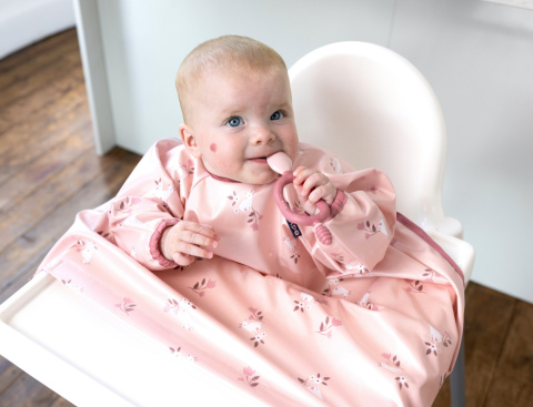 Bibado Wodoodporny śliniak z długim rękawem BLW Curious Cottontails