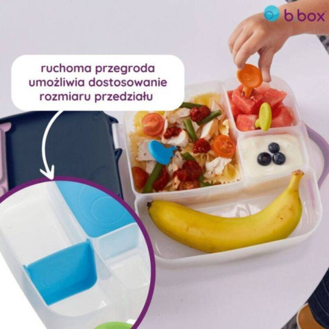 B.Box Duży Lunchbox śniadaniówka do szkoły | Flamingo Fizz