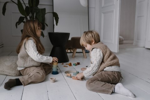 Zaffiro Kamizelka 100% wełna - Baranek Beige