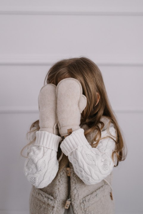 Zaffiro Kamizelka 100% wełna - Baranek Beige