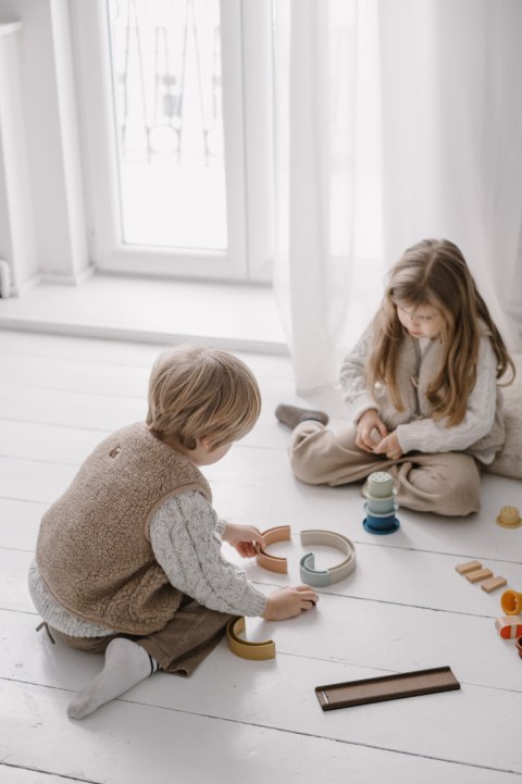 Zaffiro Kamizelka 100% wełna - Baranek Brown