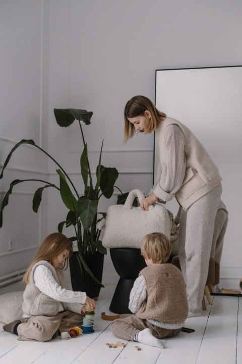 Zaffiro Kamizelka 100% wełna - Baranek Brown