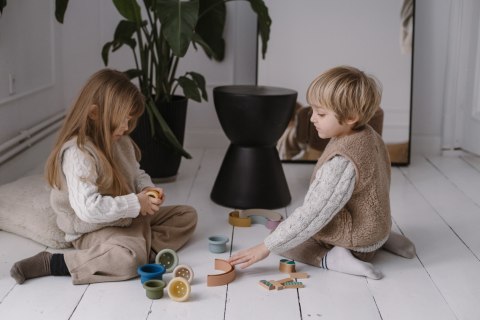 Zaffiro Kamizelka 100% wełna - Baranek Brown