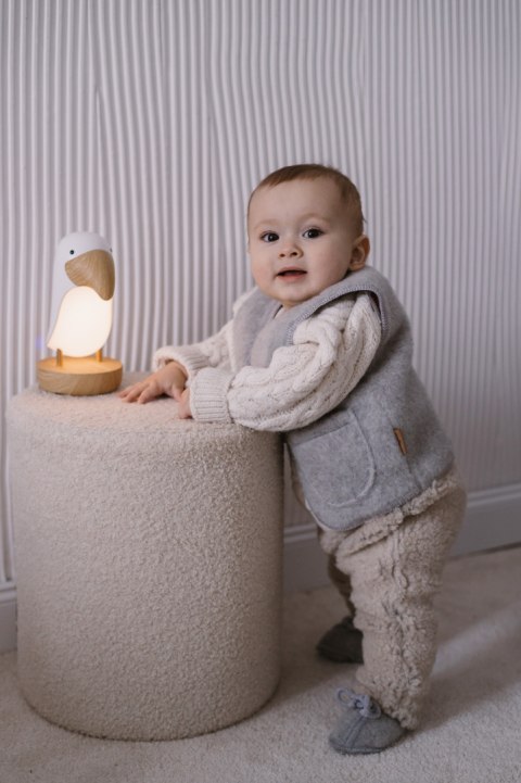 Zaffiro Kamizelka 100% wełna - Baranek Grey