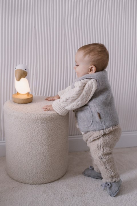 Zaffiro Kamizelka 100% wełna - Baranek Grey