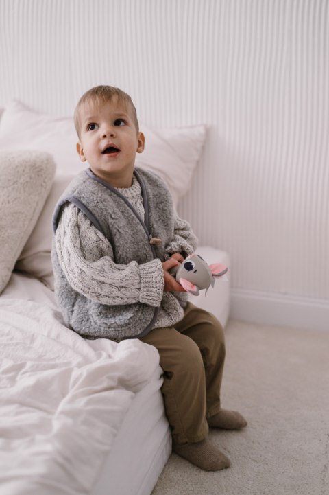 Zaffiro Kamizelka 100% wełna - Baranek Grey