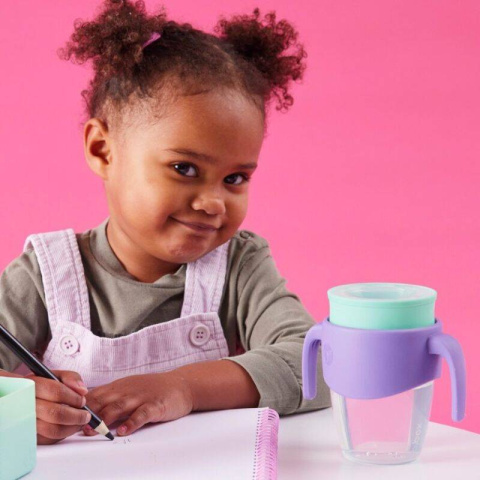 b.box Kubek 360 do nauki picia dla dzieci – kubek treningowy niekapek | lilac pop